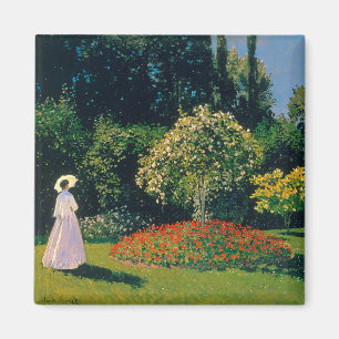 Kvinna i en Garden, Monet Magnet