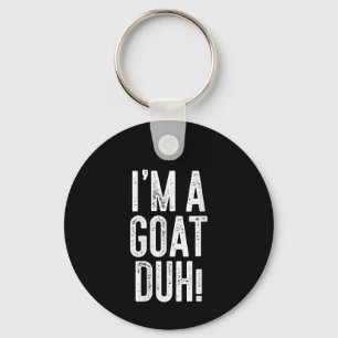 Kvinna i en goat Duh! Costume Gift Nyckelring