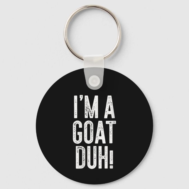 Kvinna i en goat Duh! Costume Gift Nyckelring (Framsida)