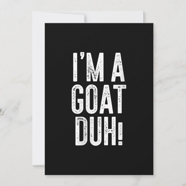 Kvinna i en goat Duh! Costume Gift Spara Datumet (Framsida)