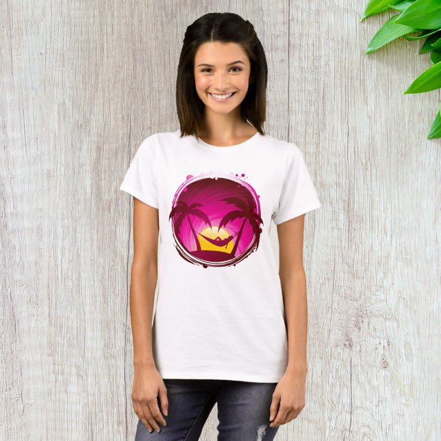 Kvinna i en hängmatta t shirt (Skapare uppladdad)