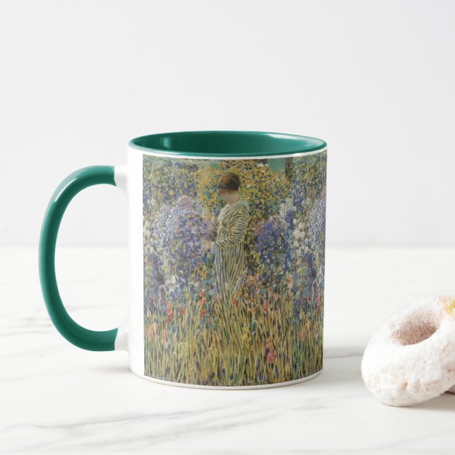 Kvinna i en trädgård av Frederick Frieseke, Fine A Mugg (Med munk)
