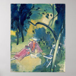 Kvinna i Garden Poster