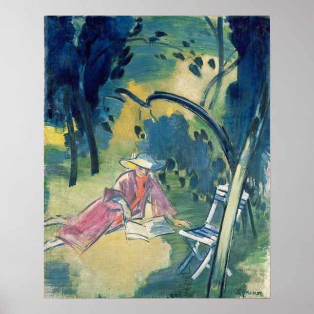 Kvinna i Garden Poster (Framsidan)