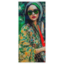 Kvinna i Grönt Slasser