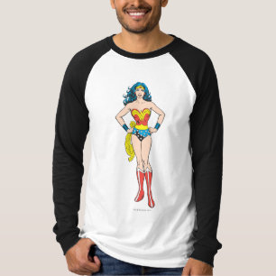 kvinna i Händer på Hips Tee Shirt