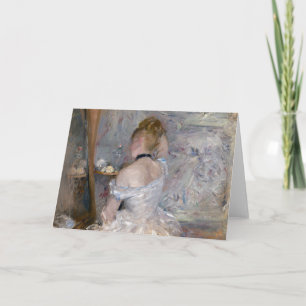 Kvinna i hennes Toilette Berthe Morisot Kort