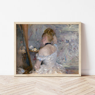 Kvinna i hennes Toilette Berthe Morisot Poster