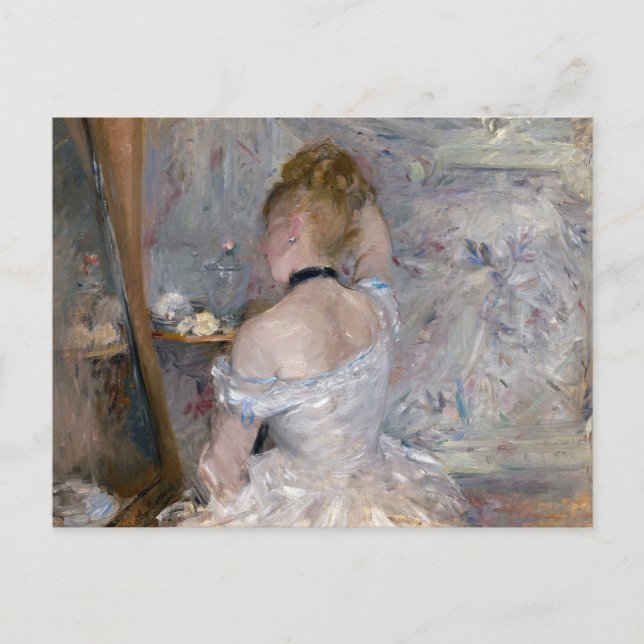 Kvinna i hennes Toilette | Berthe Morisot Vykort (Framsida)