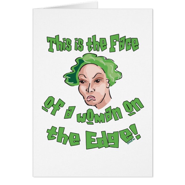 Kvinna i Kant Hälsningskort (Framsidan)