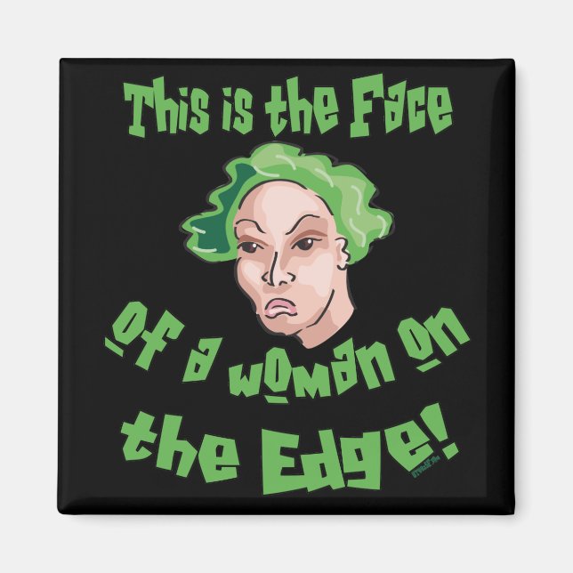 Kvinna i Kant Magnet (Framsidan)