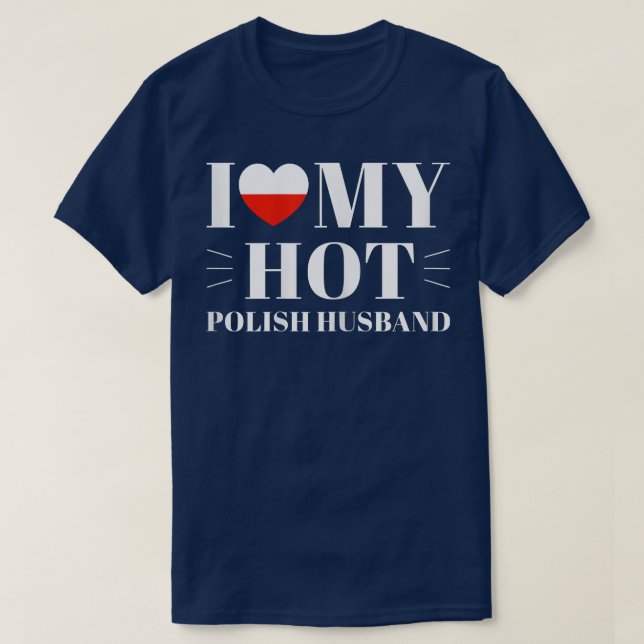 Kvinna i Kärlek Min Hett polska Make T Shirt (Design framsida)