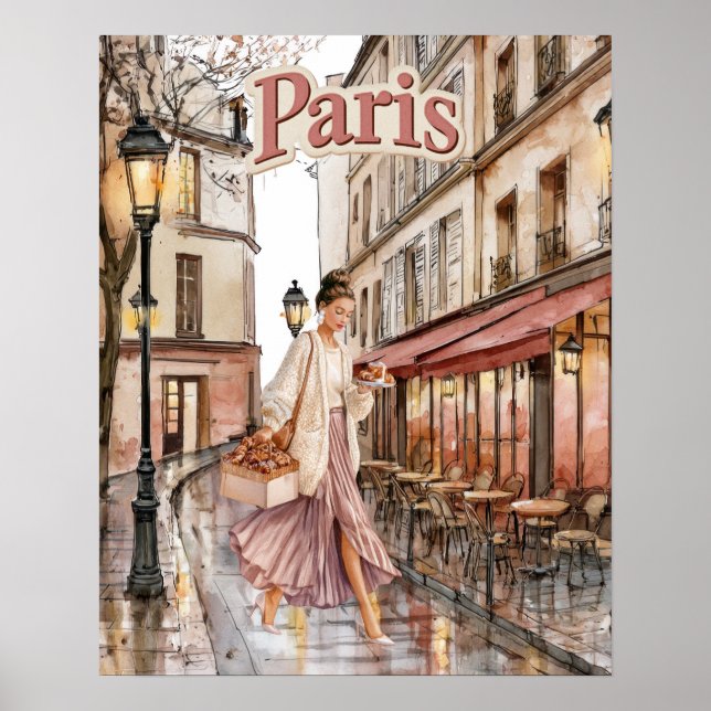 Kvinna i Paris Poster (Framsidan)