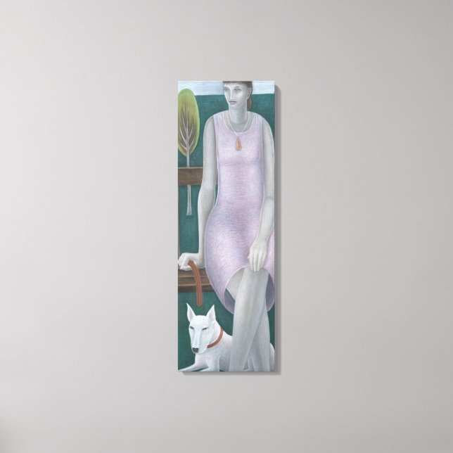 Kvinna i park 2006 canvastryck (Framsida)