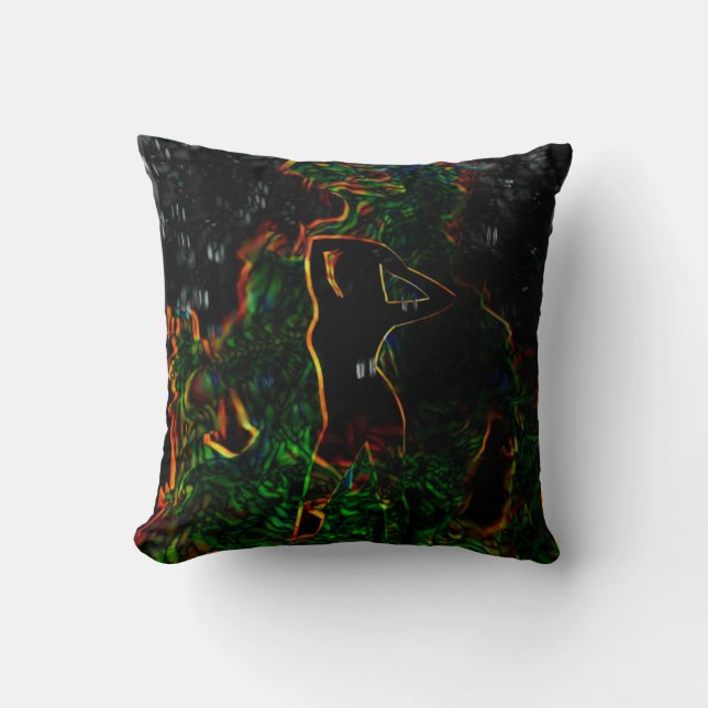 Kvinna i Peril Pillow Kudde (Framsida)