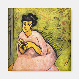 Kvinna i Rosa (Elegant Dam) (Female Porträtt) kons Magnet