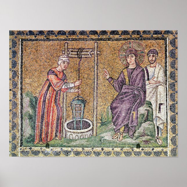 Kvinna i Samaria vid brunnen Poster (Framsidan)