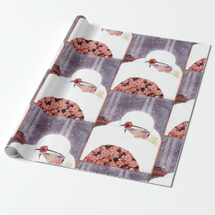KVINNA I SNÖ, VINTER BEAUTY MODE PRESENTPAPPER