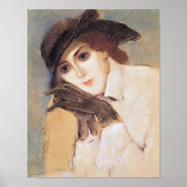 Kvinna i svarta handskar poster (Framsidan)