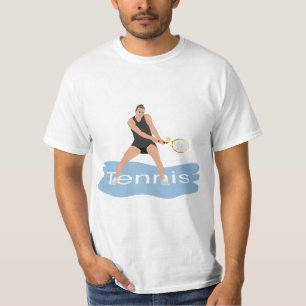 Kvinna i tennis tournament t shirt