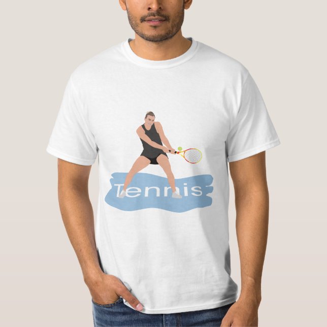 Kvinna i tennis tournament t shirt (Framsida)
