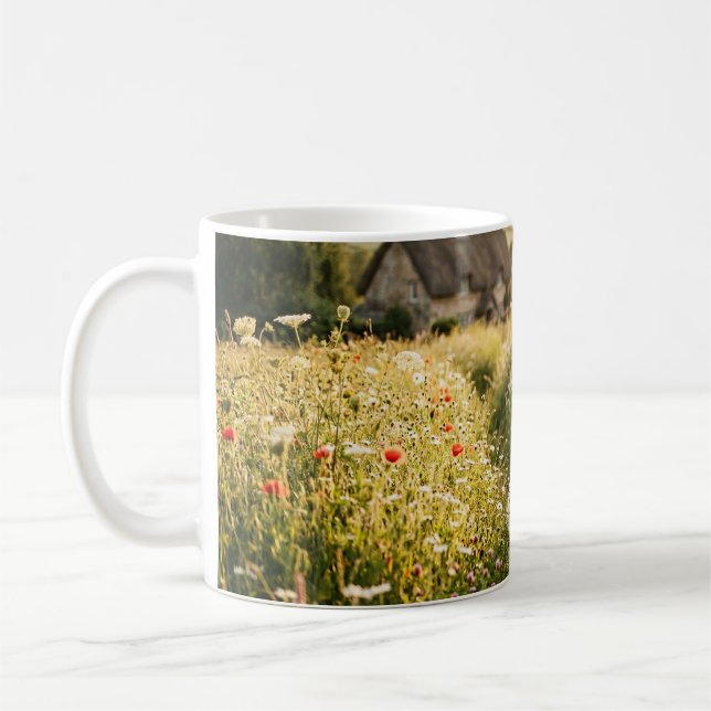 Kvinna i vetefält kaffemugg (Vänster)