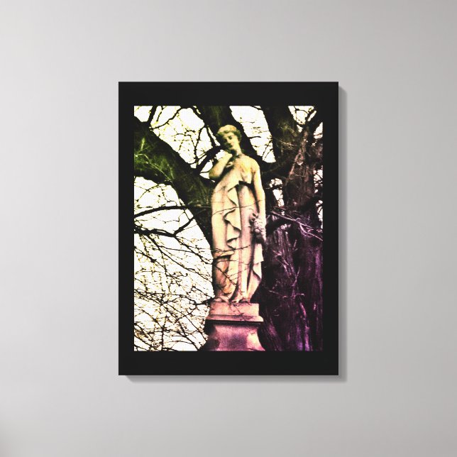 Kvinna i Winter Canvastryck (Framsida)