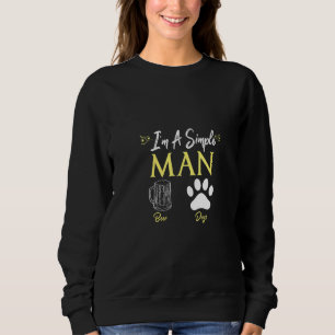 Kvinna Im en enkel man Kärlek öl och Hundar T Shirt