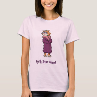 Kvinna inpassad T-tröja "för rockstjärnamamma" Tee Shirt