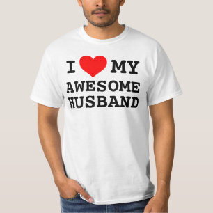 Kvinna jag älskar min enorma make t-shirt
