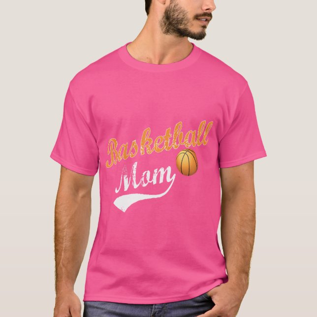 Kvinna jag är en basketboll Mamma T Shirt (Framsida)