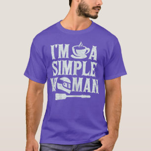 Kvinna jag är en enkel Biker för kvinnliga motorcy T Shirt