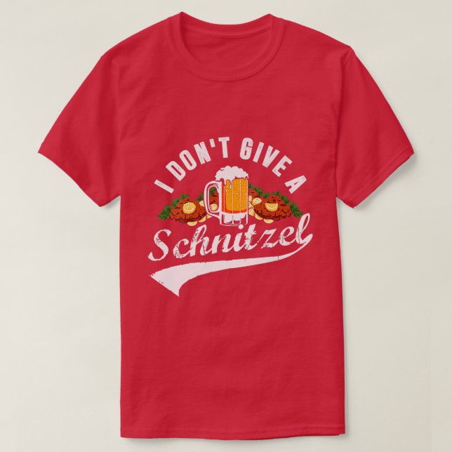 Kvinna jag Ge inte en Schnitzel Oktoberfest Beer F T Shirt (Design framsida)