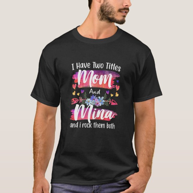 Kvinna - jag måste tippa Mamma och mina kvinnor Mo T Shirt (Framsida)