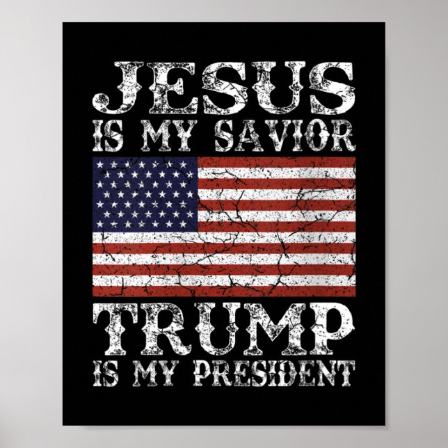 Kvinna Jesus är min själ-trump min president 20 Poster (Framsidan)