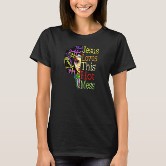 Kvinna Jesus Kärlek den här Hetten för Kvinna Kri T Shirt
