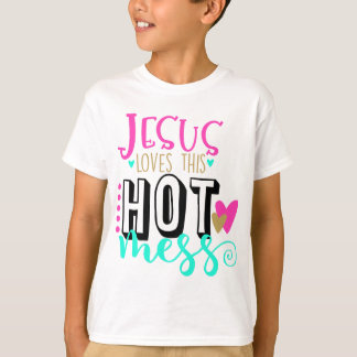 Kvinna Jesus Kärlek denna Hett  T Shirt