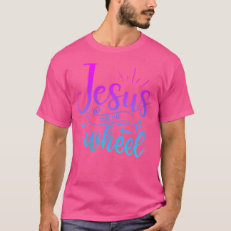 Kvinna Jesus tar Hjul Lastbil Gud Believer Tee