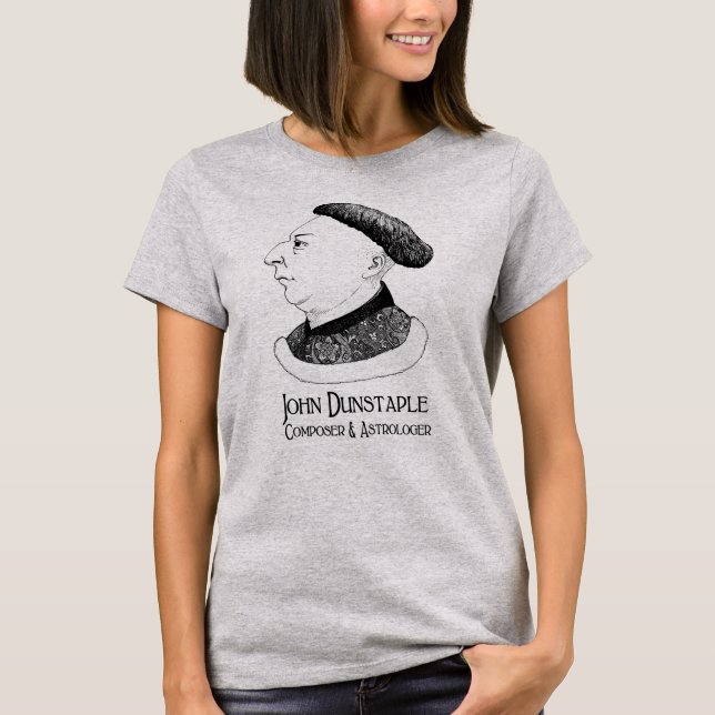 Kvinna John Dunstaple T-tröja Tee Shirt (Framsida)