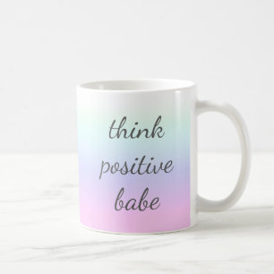 Kvinna kaffe för Tea för Babe för tänkarealite Kaffemugg