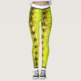 Kvinna kaktusdamasker leggings