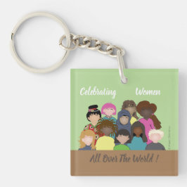 Kvinna keychain för jämställdhet | för ansikten |
