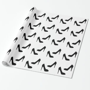 Kvinna kickhälet skor i Silhouette Presentpapper