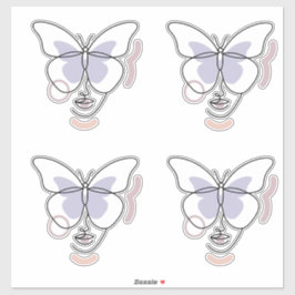 Kvinna Klistermärken