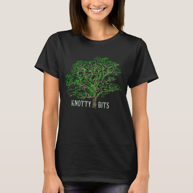 Kvinna Knotty skjorta för bitmörk Tee Shirt (Framsida)