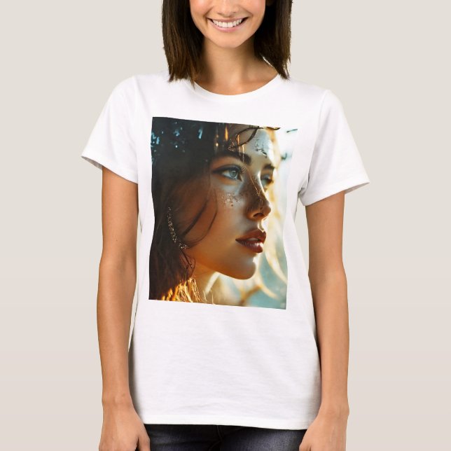 Kvinna konst för exponering av dubbla t shirt (Framsida)