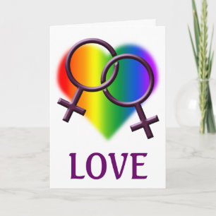 Kvinna kort för kärlek för personlig för gay