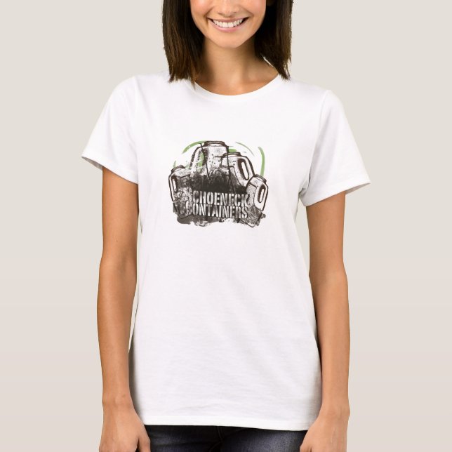 Kvinna kortärmadutslagsplats tee shirt (Framsida)