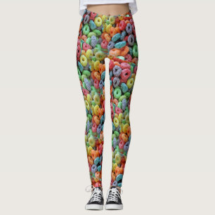 Kvinna kretsar fruktiga sädes- frukt damasker leggings
