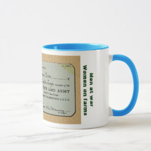 Kvinna landarmé mugg